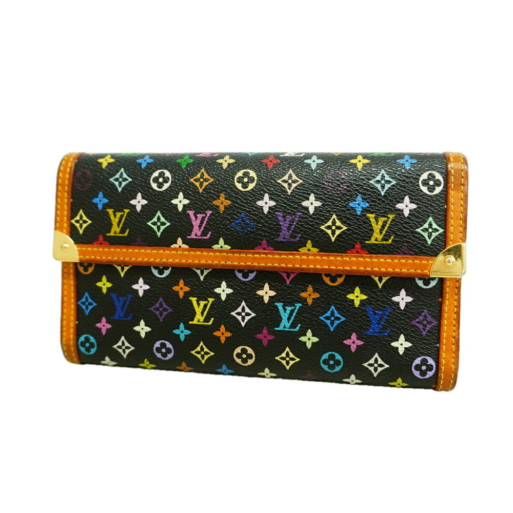 Louis Vuitton Tri-fold Long Wallet Monogram Multicolor Portefeuille Tresor In...